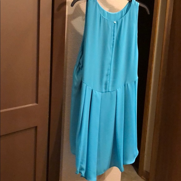 Relativity turquoise long tank top L - Picture 2 of 5